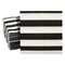 150 Pack Black and White Paper Napkins - Disposable Striped Napkins for Birthday, Baby Shower, Graduation, 6.5x6.5 In